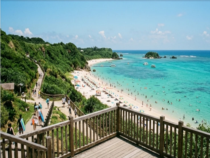 Okinawa beach peak season travel
